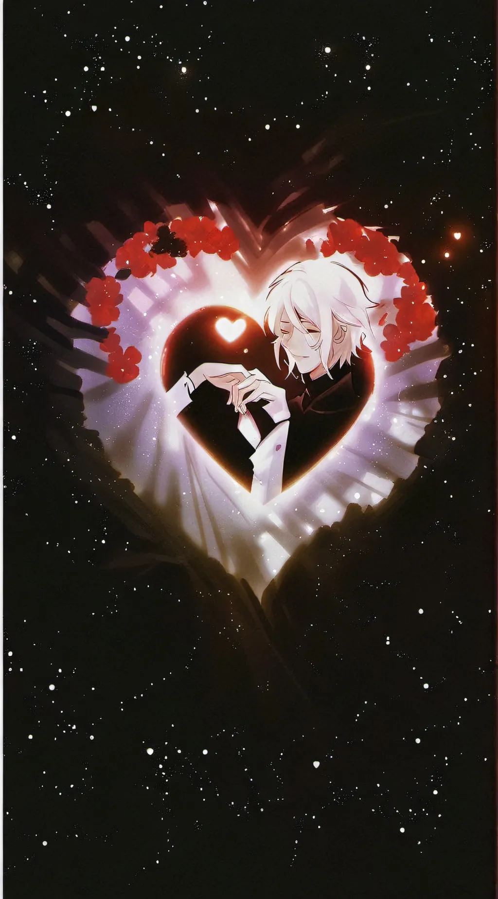 ai character: Oliver heart = 💀 background