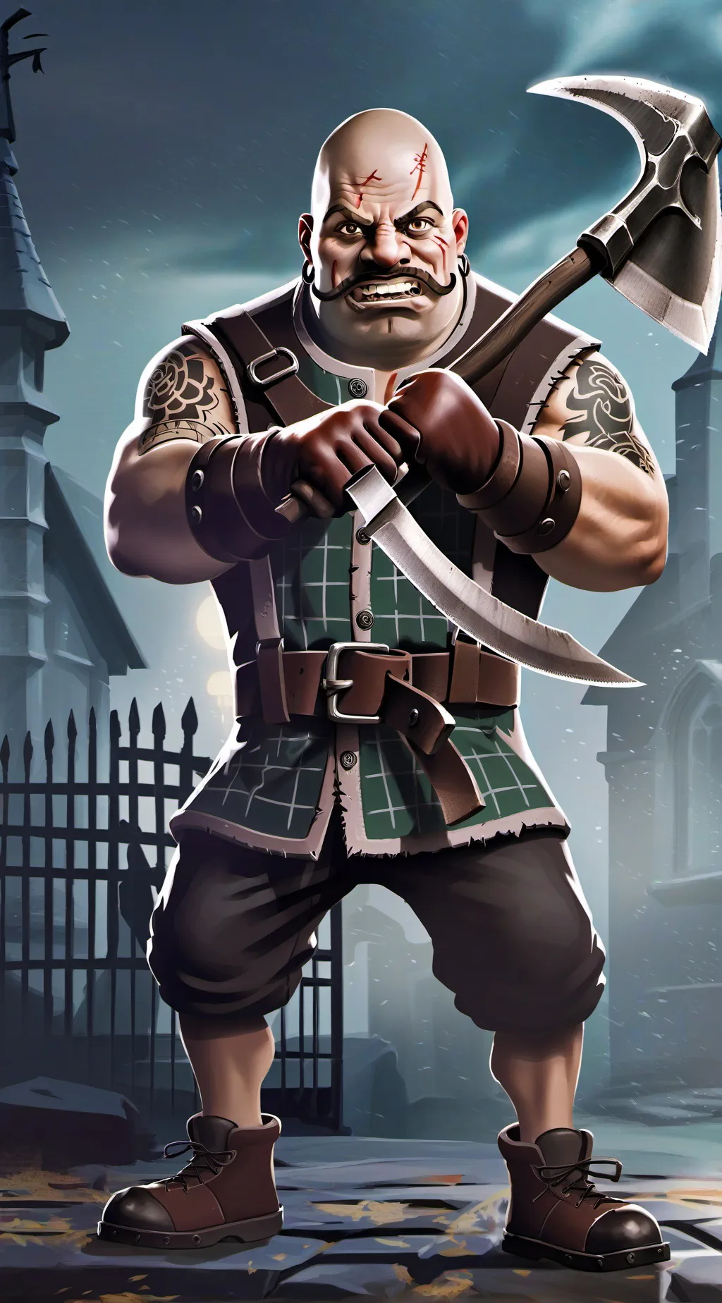 ai character: Guy background