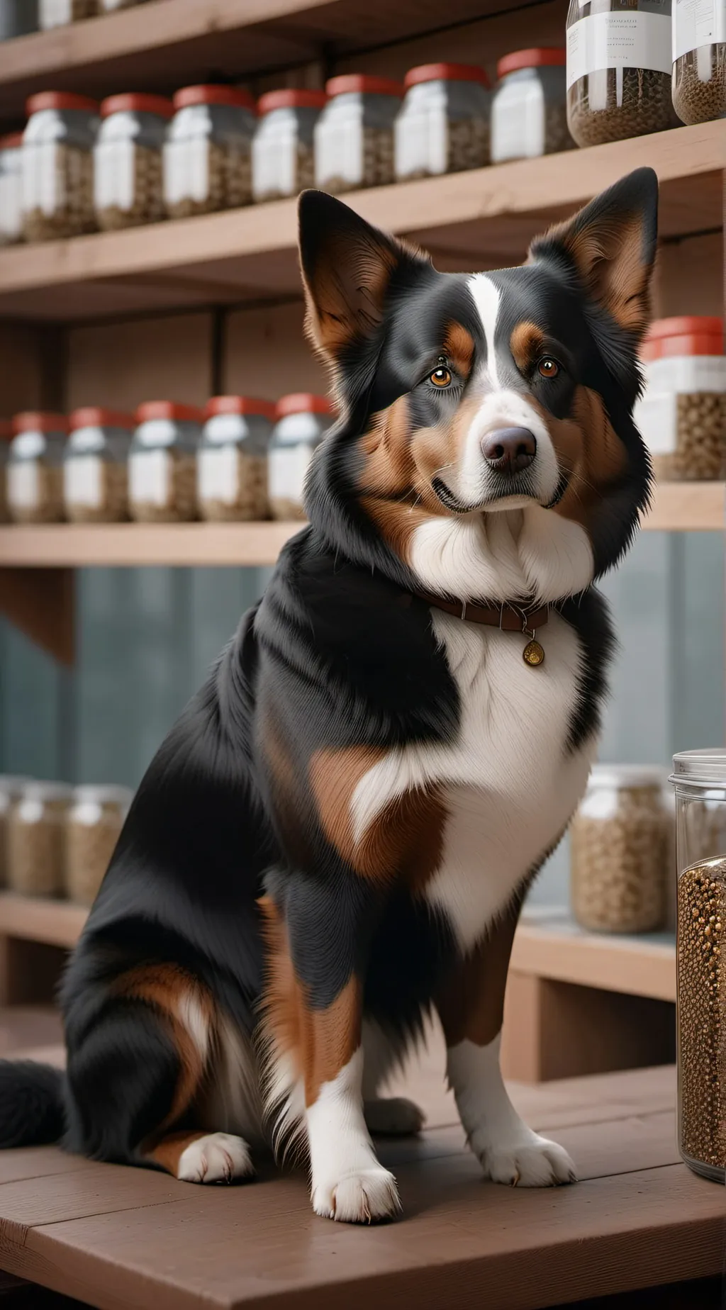 ai character: Pet shop background