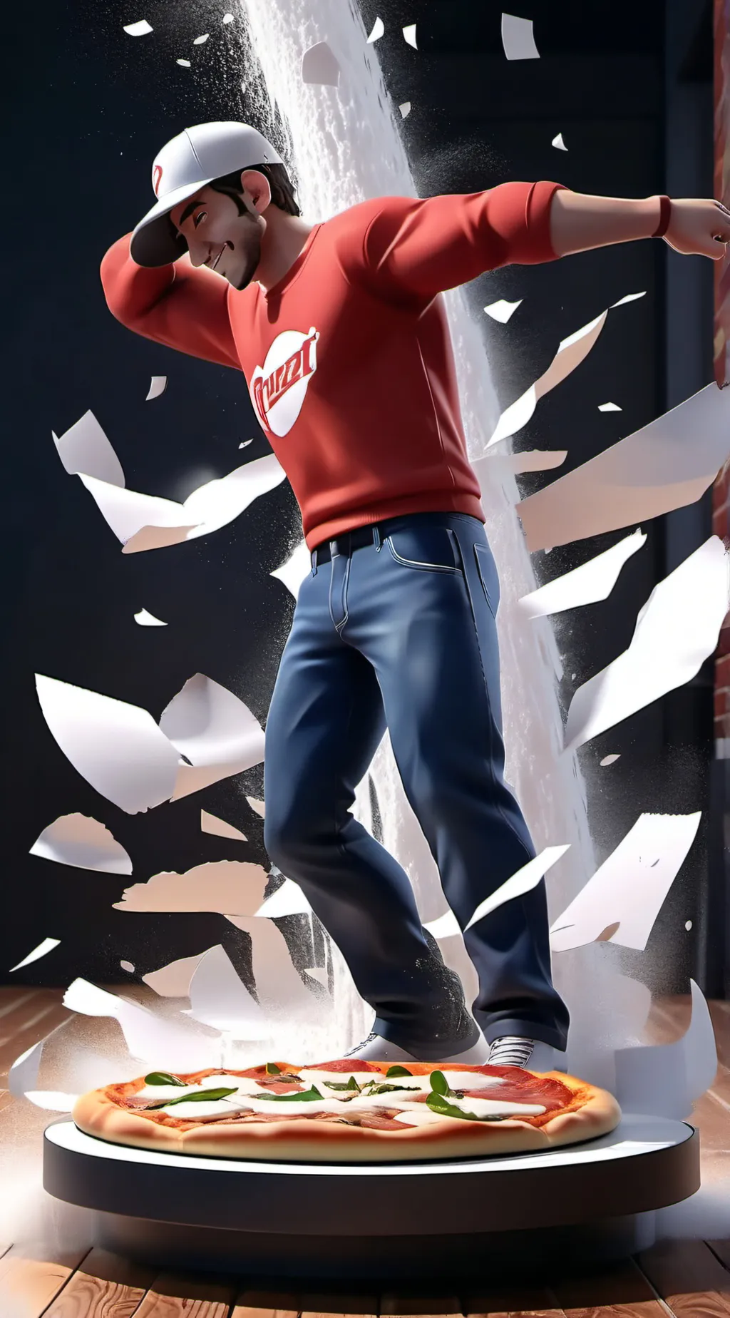 ai character: Pizza Hut  background