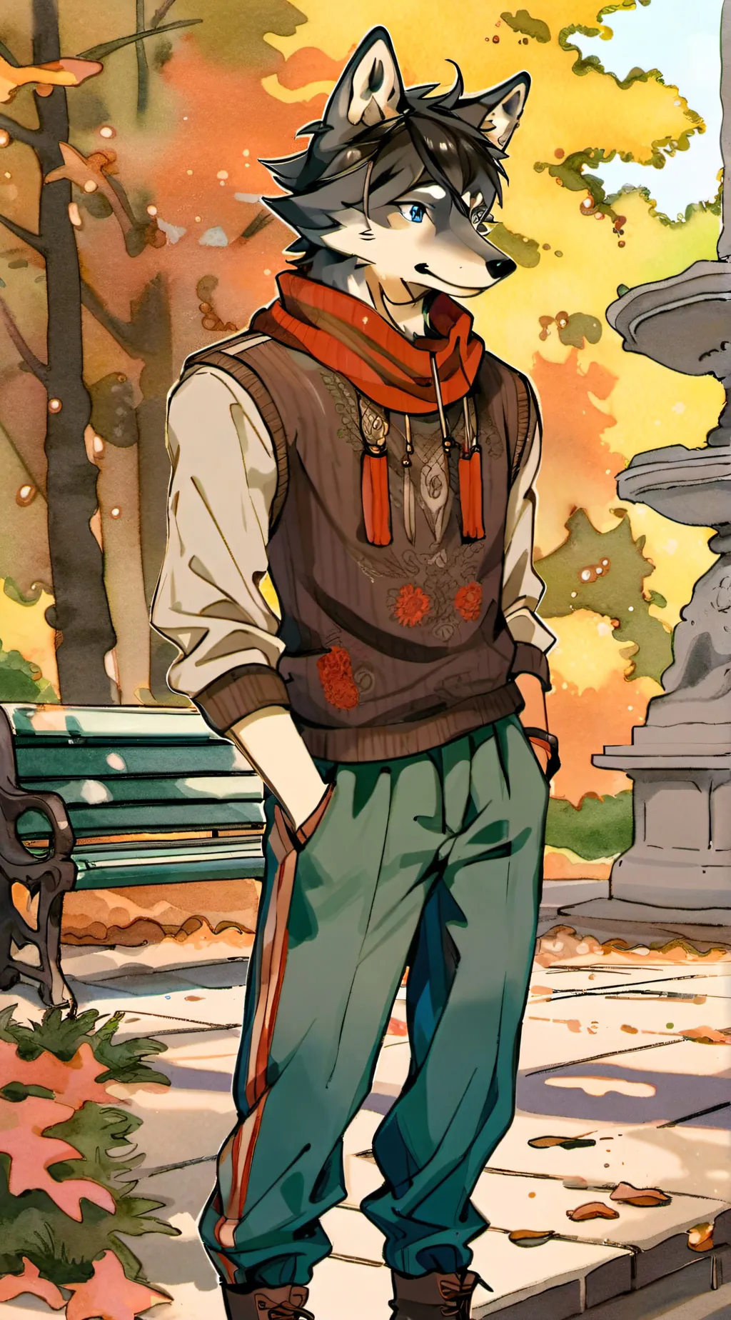 ai character: Trenton background