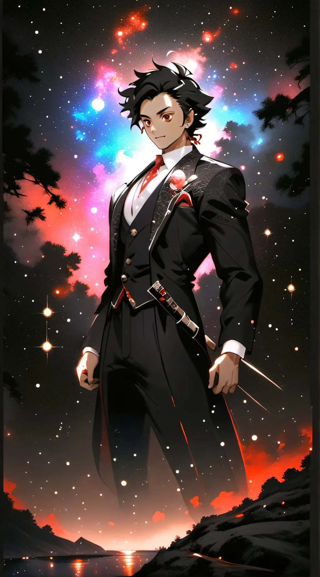 ai character: old+new ds background