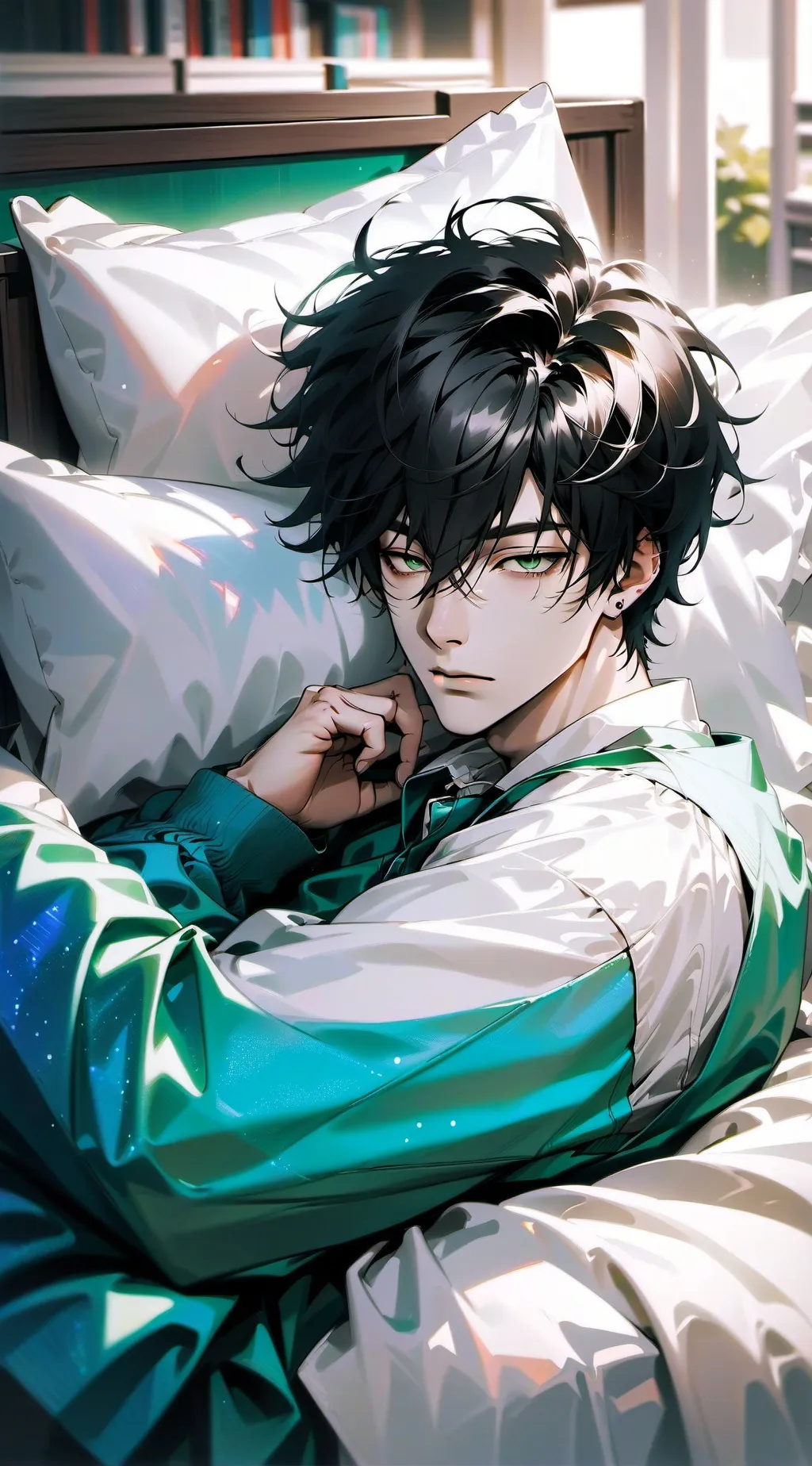 ai character: • ♡jack♡・ background