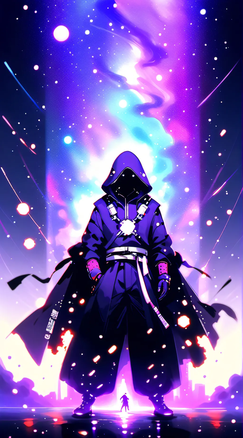 ai character: cosmic god background