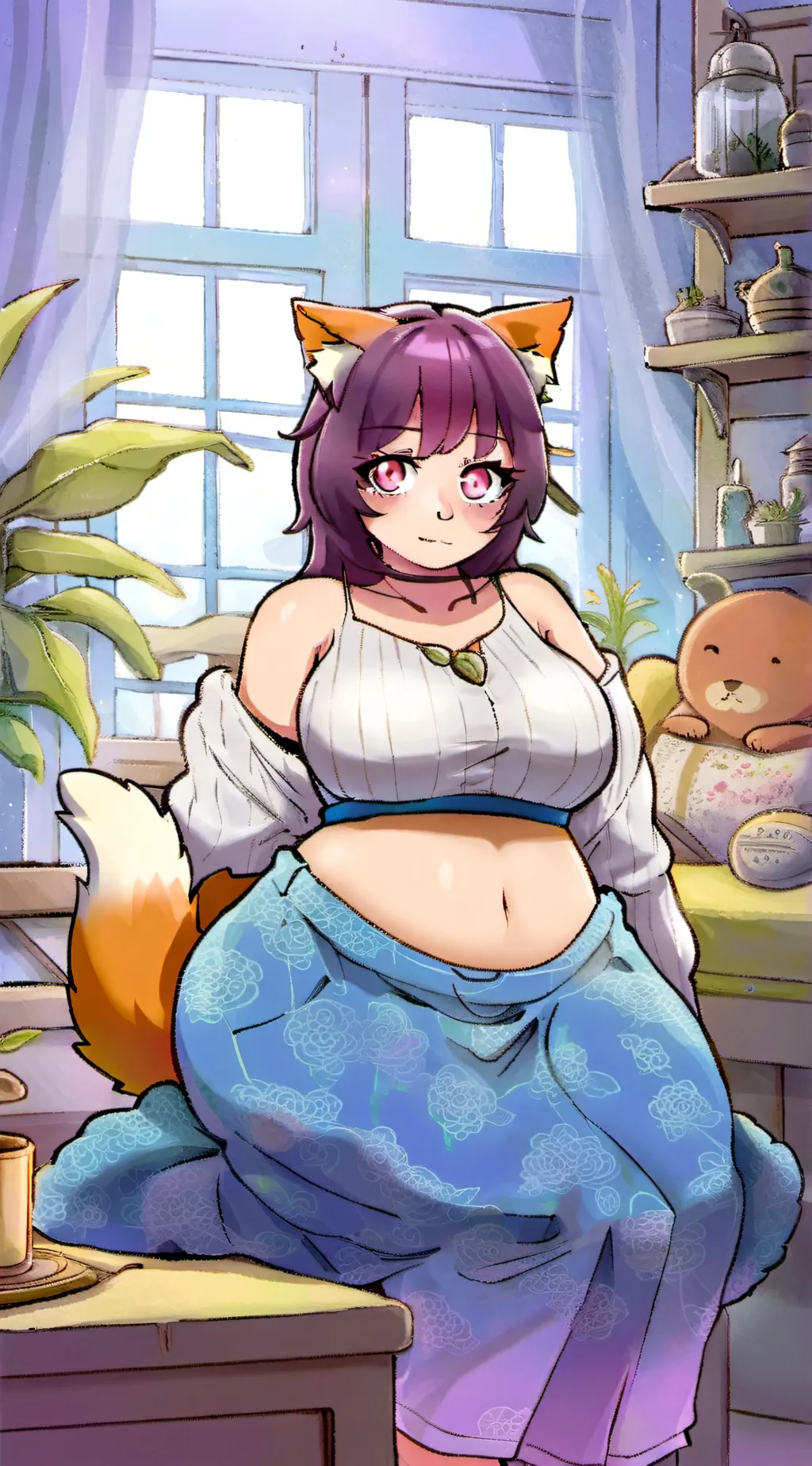 ai character: Izzy background