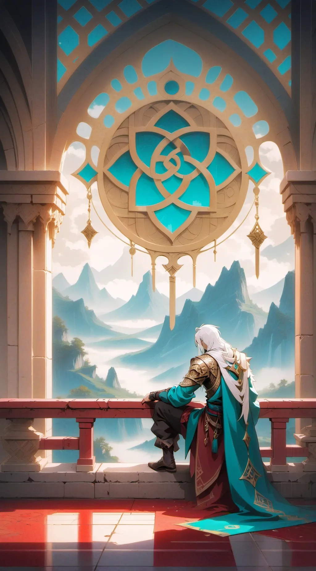 ai character: Friends flag day background