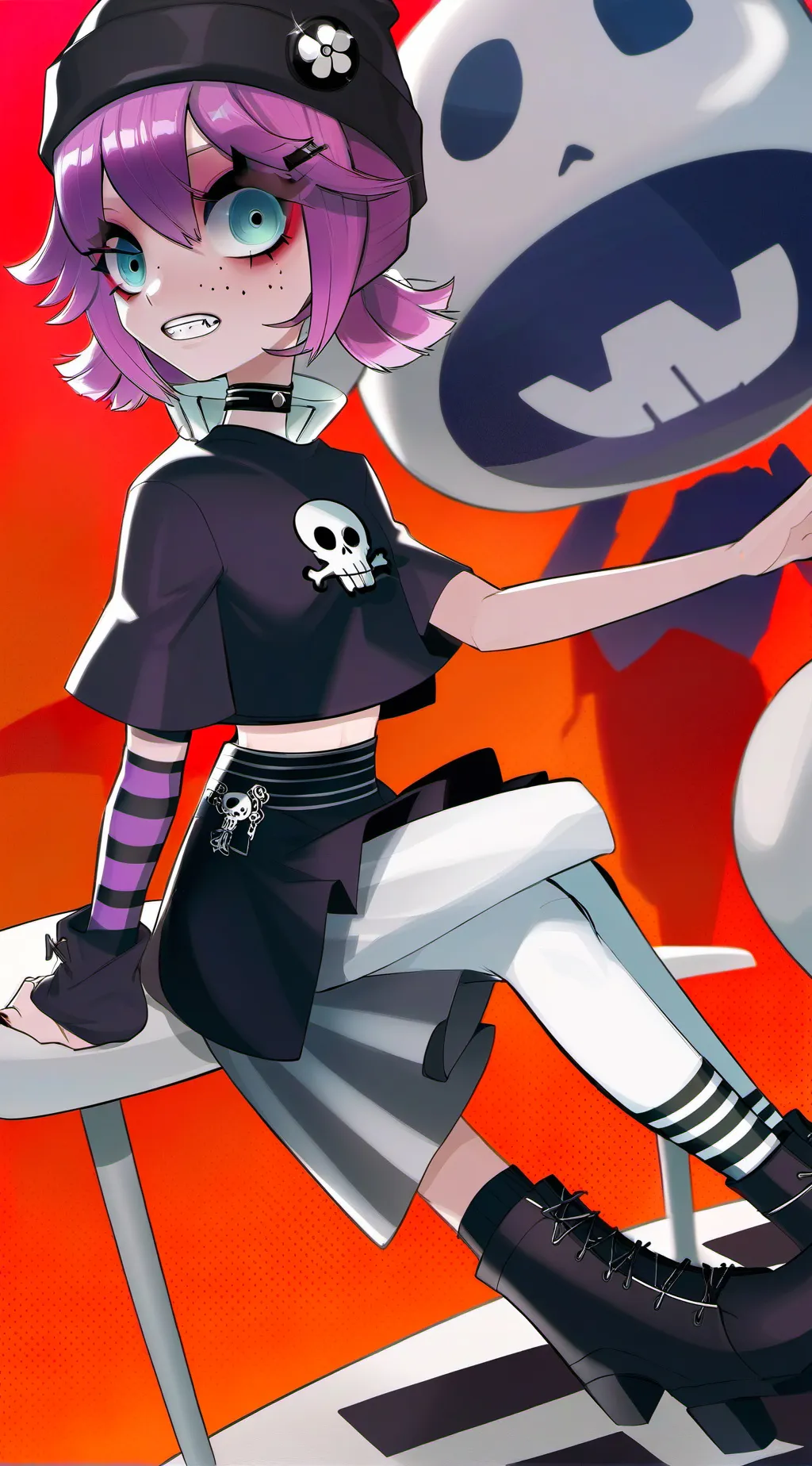 ai character: uzi background