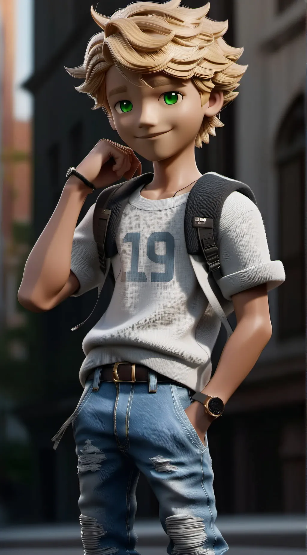 ai character: adrien Agreste background