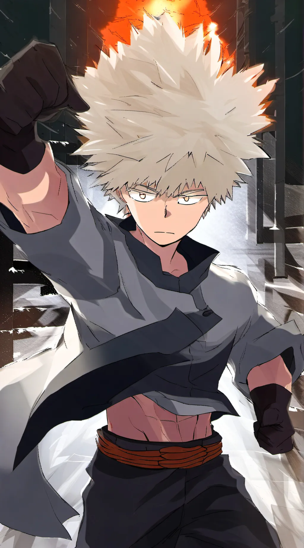 ai character: Bakugos death background