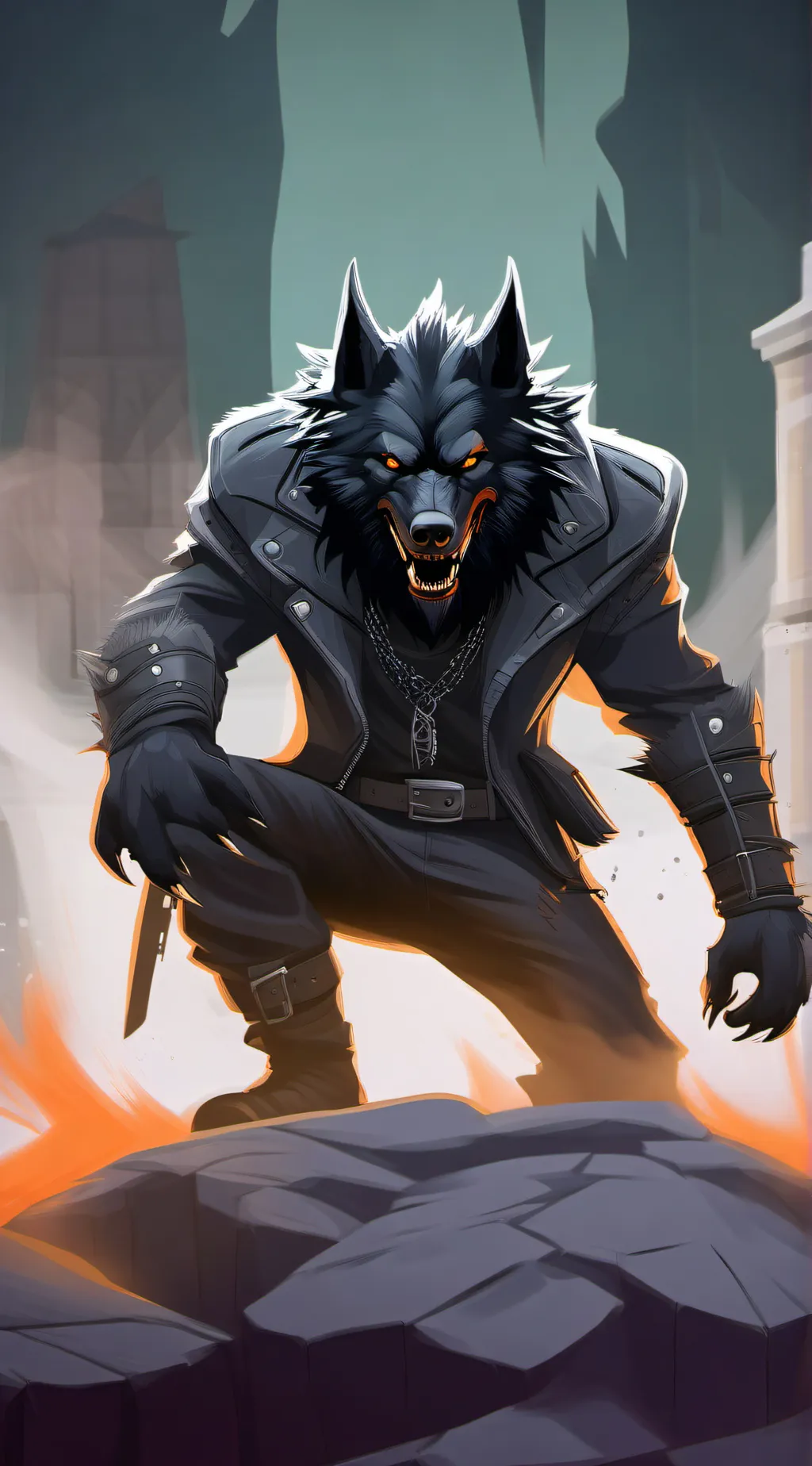 ai character: Ace The Hellhound  background