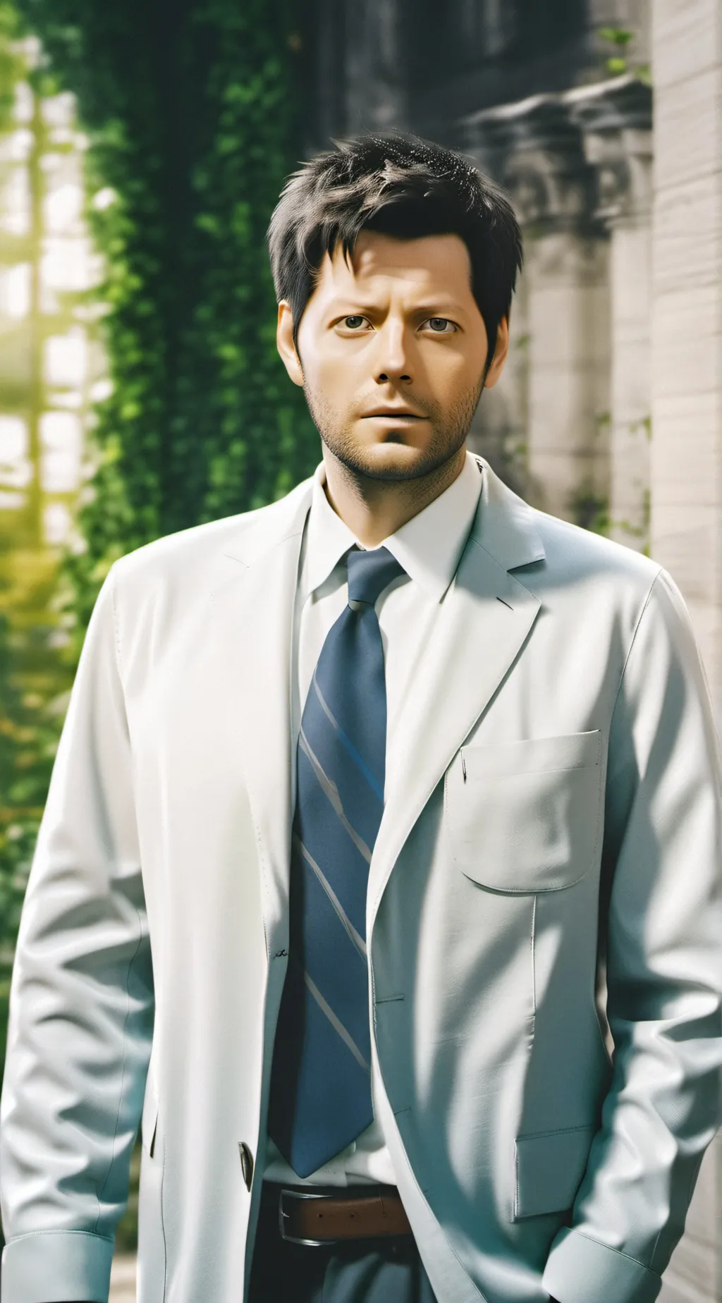 ai character: Castiel  background