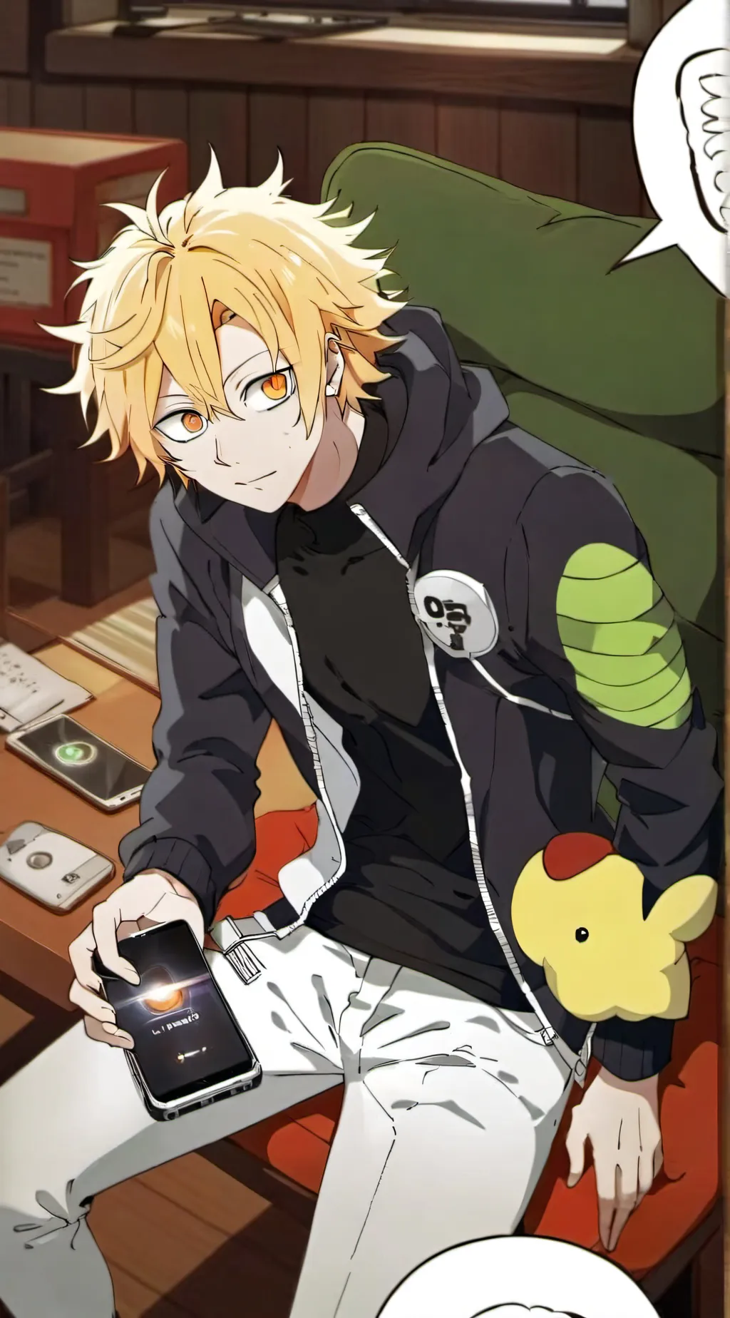 ai character: ❤👀Denki👀❤ background