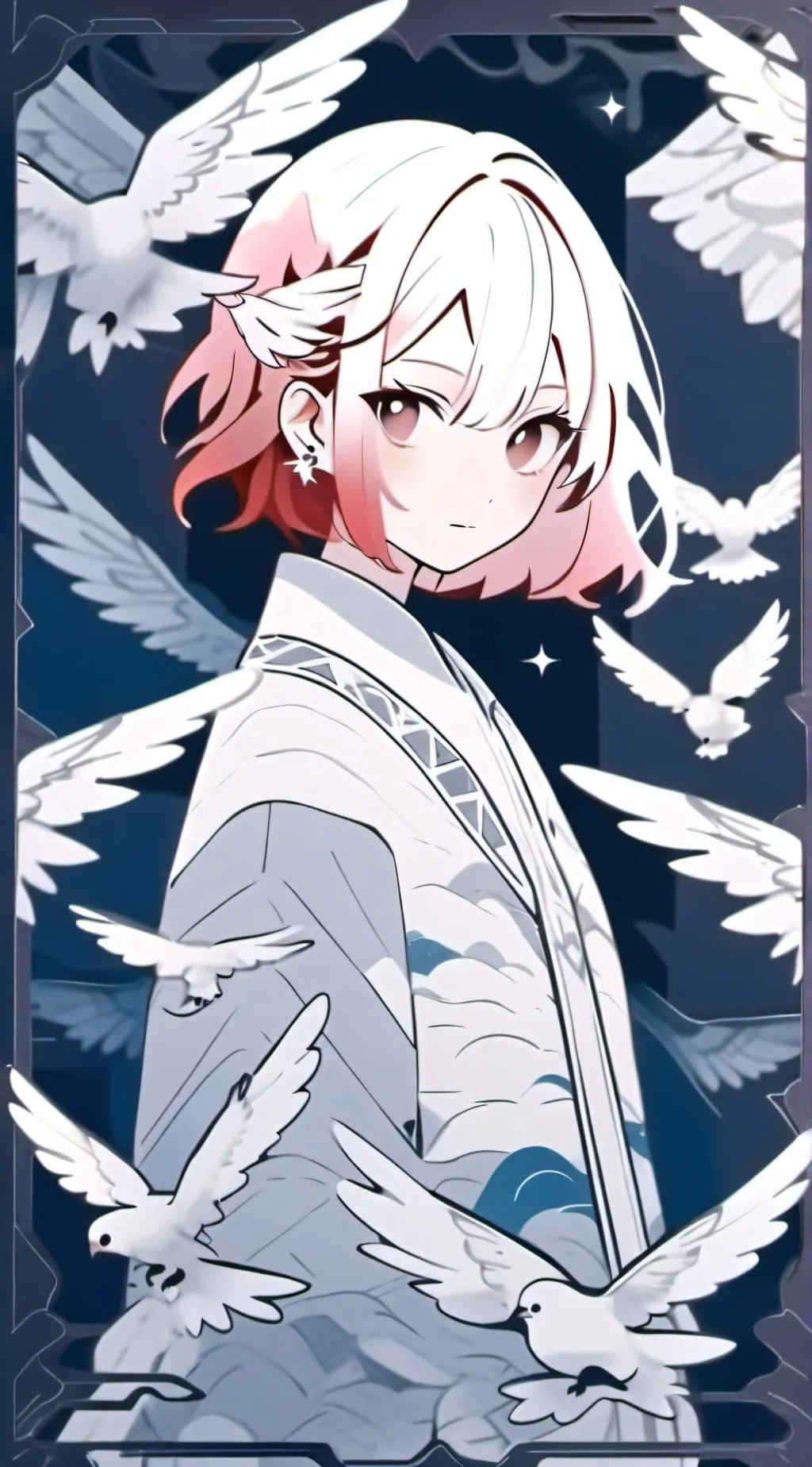 ai character: mha angel meme  background