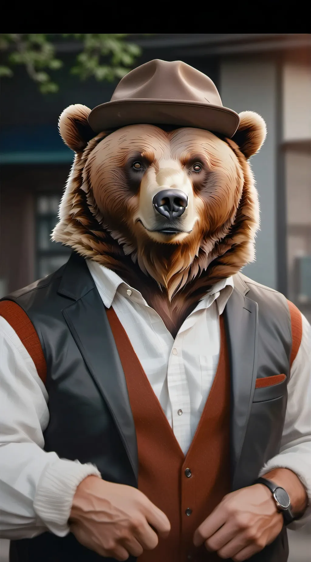 ai character: Mr. Bear background