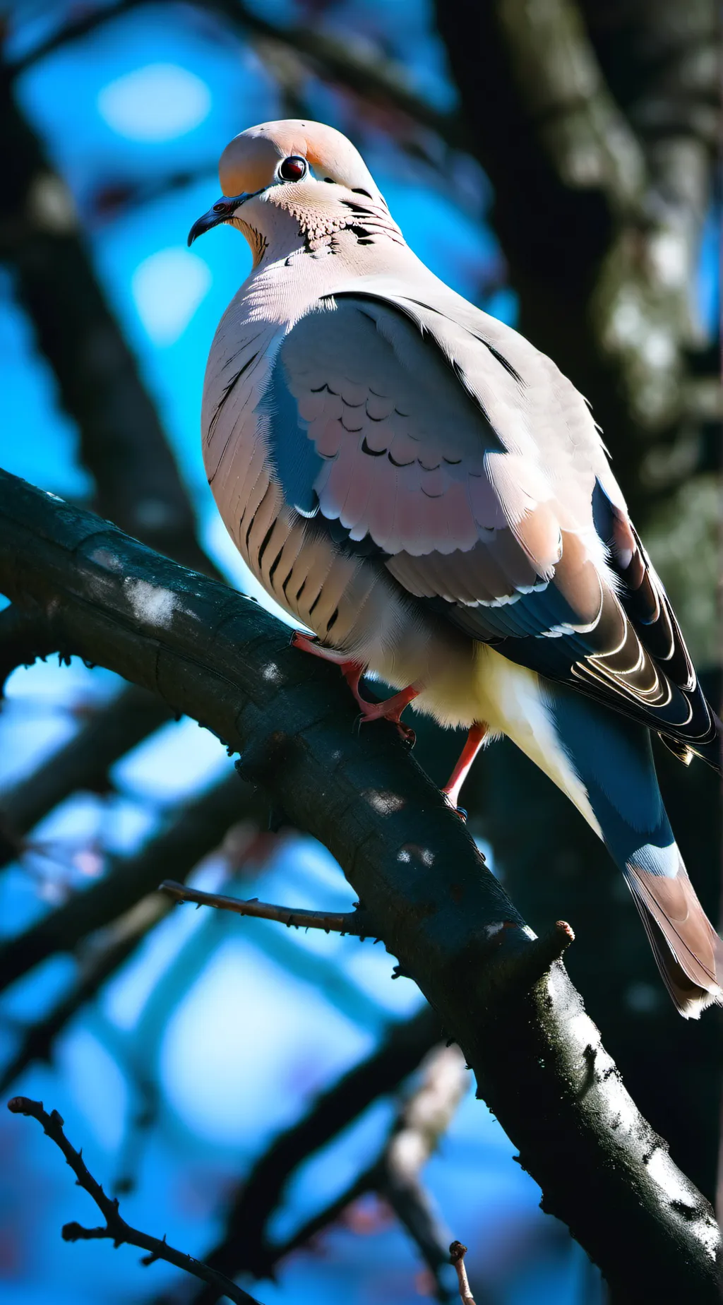ai character: Mourning dove background