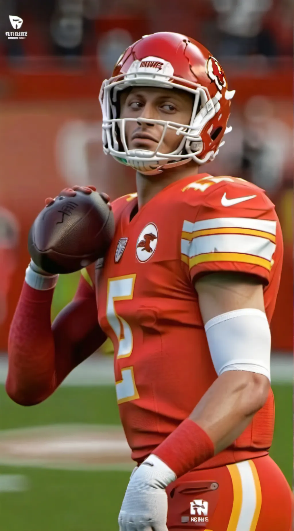 ai character: Patrick Mahomes background