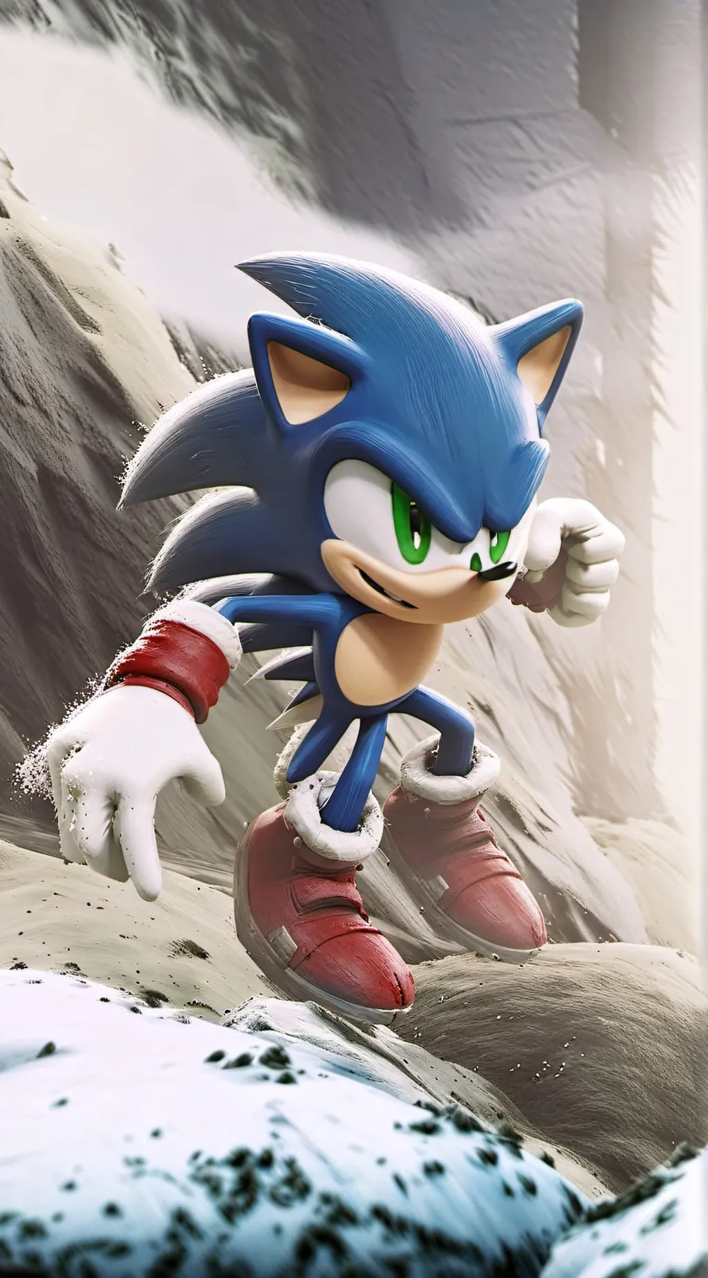 ai character: sonic  background