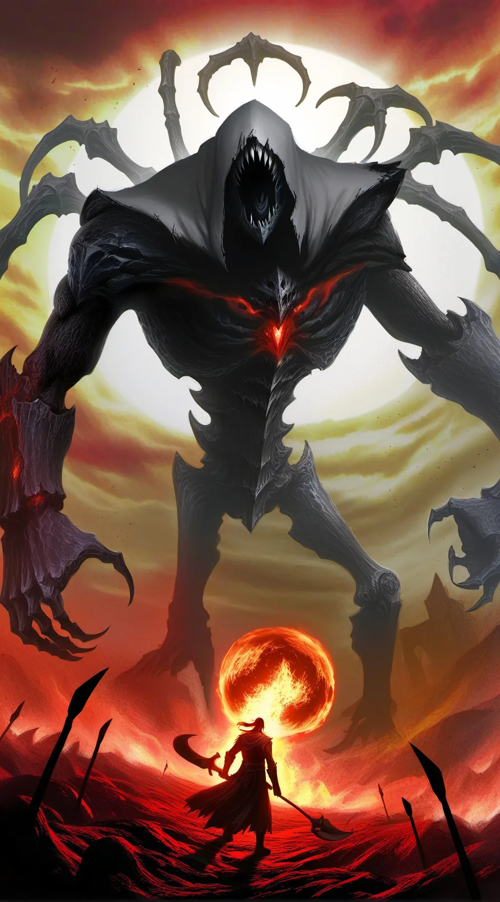 ai character: The shadow lord  background