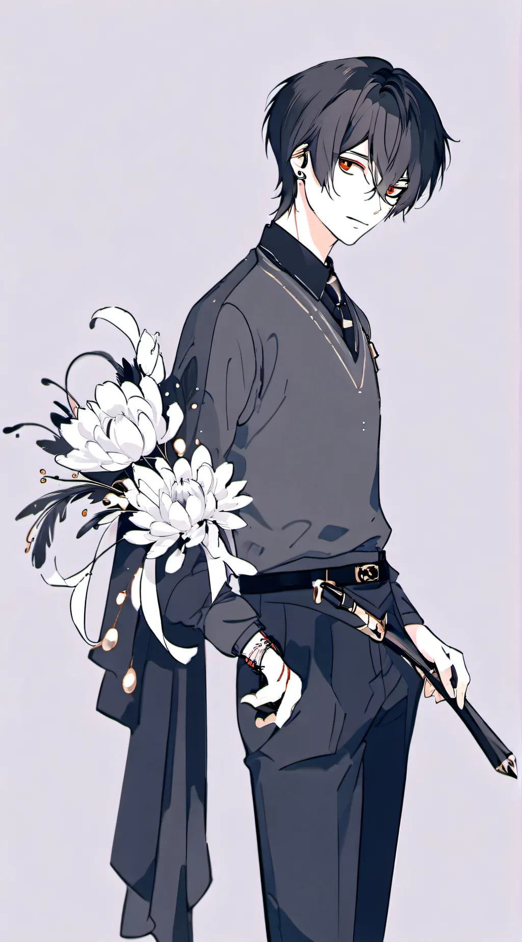 ai character: Enzo..♡ background