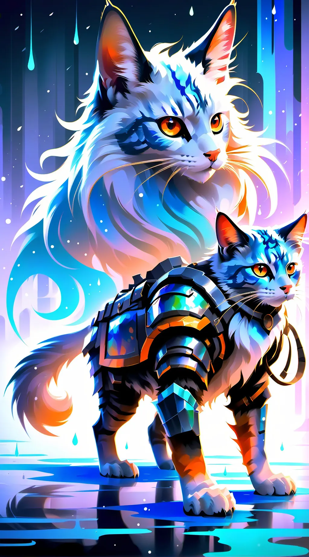 ai character: amder glaze background