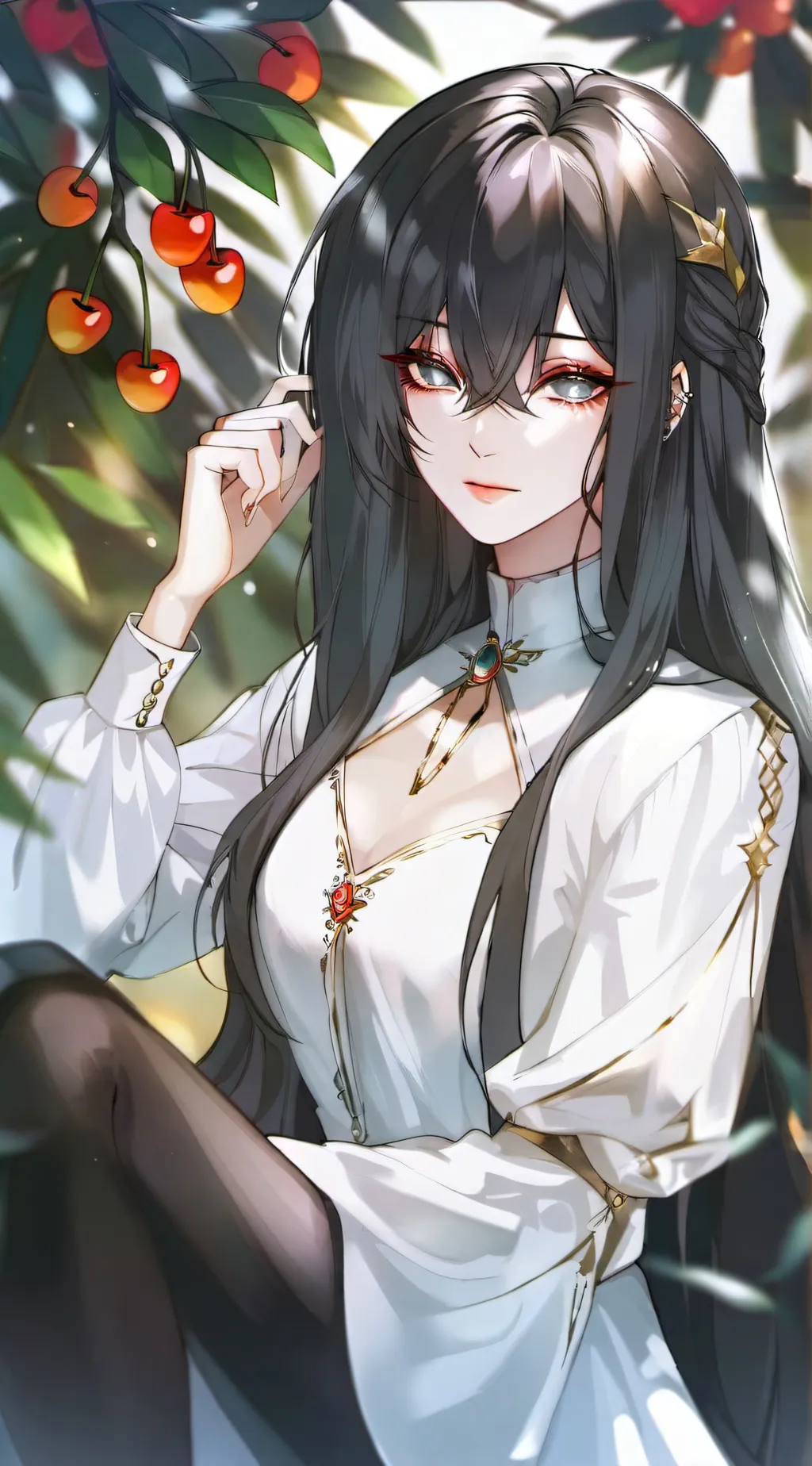 ai character: Cherry background