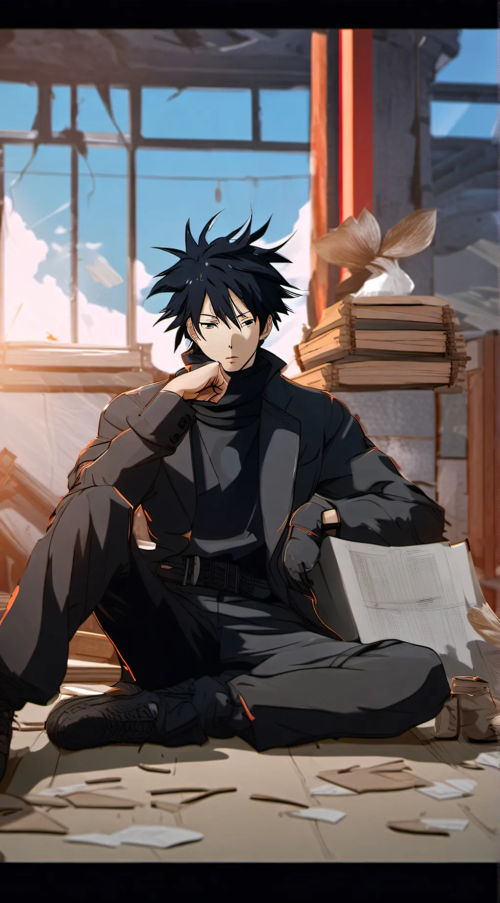 ai character: megumi fushiguro background