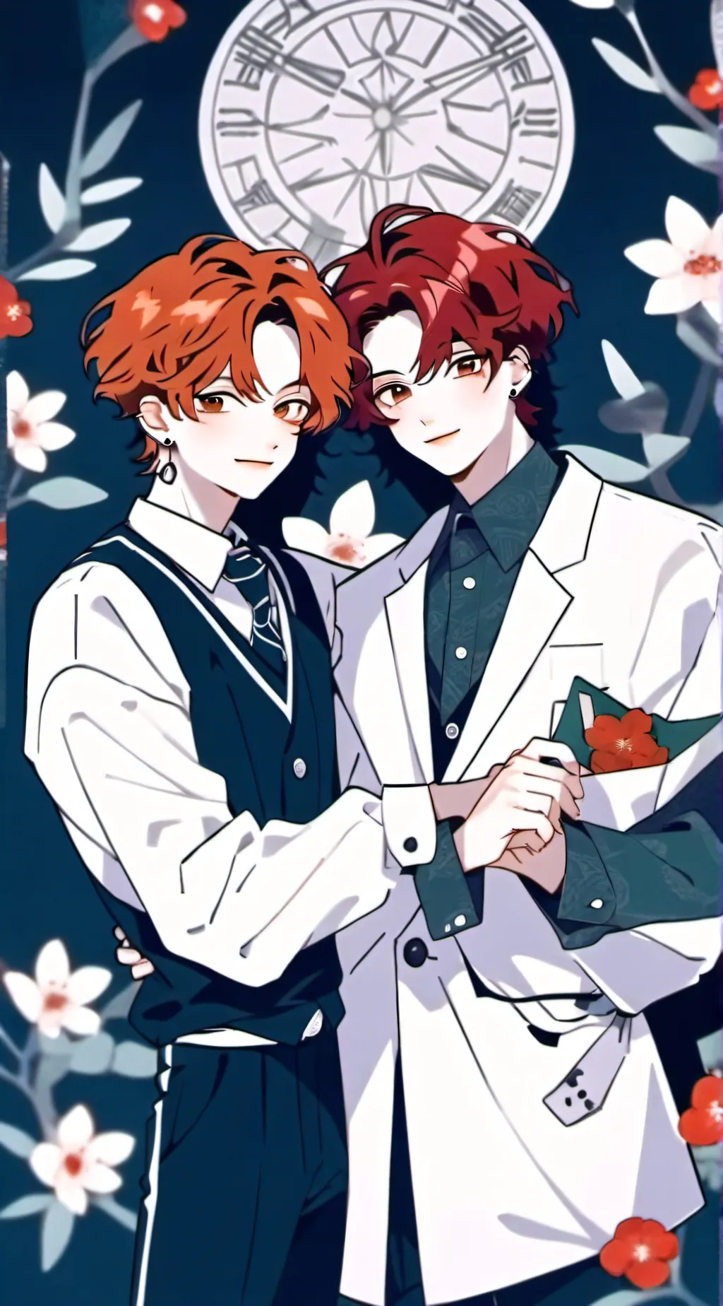 ai character: remmy and Ronnie  background