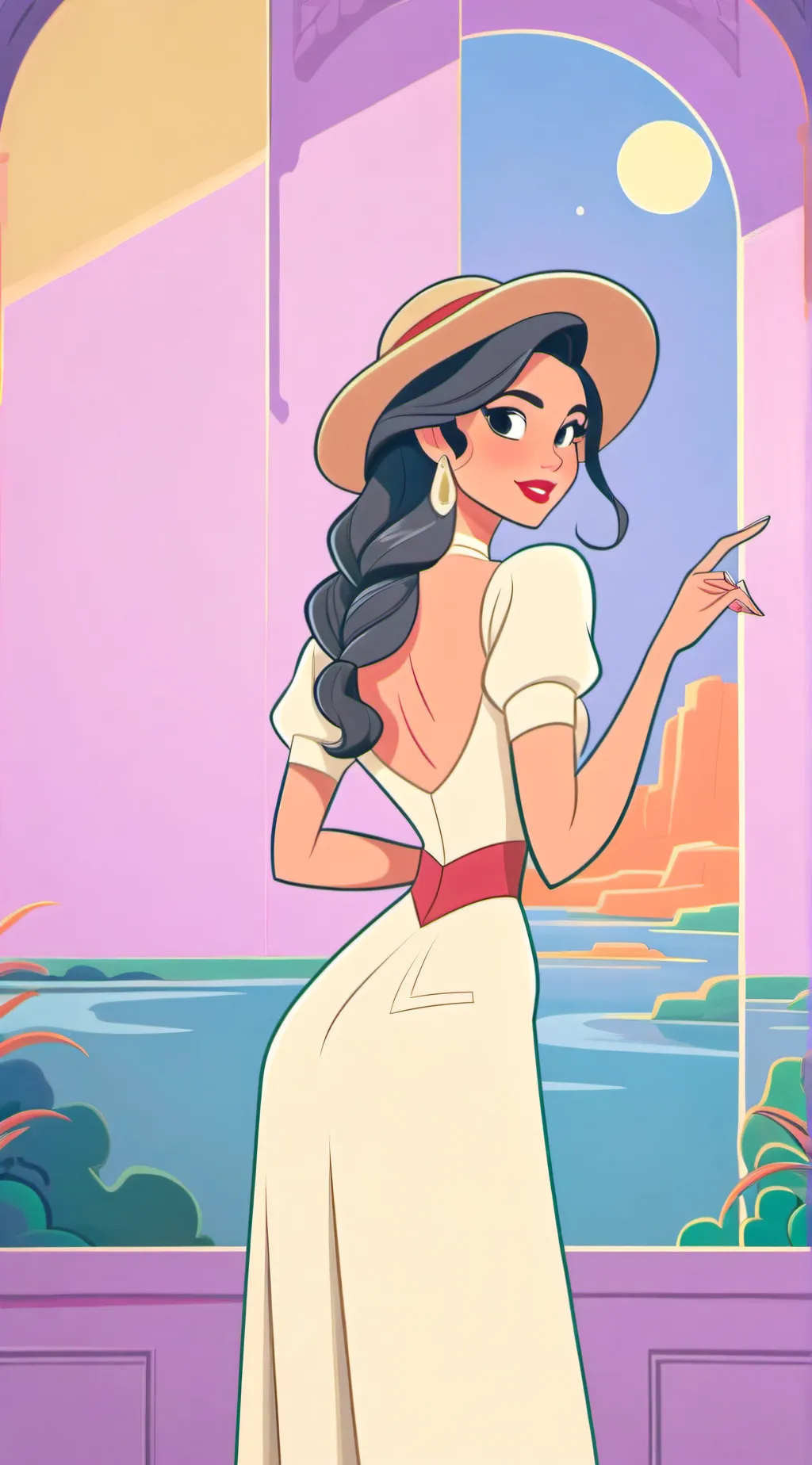 ai character: Nia  background