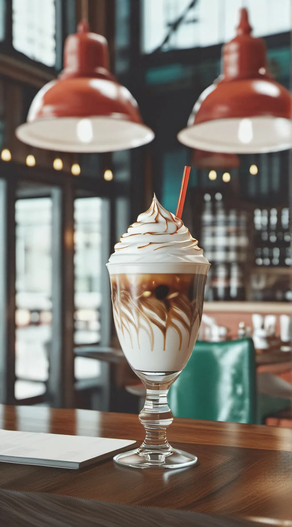 ai character: cafe background