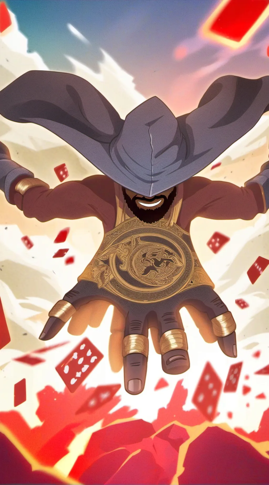 ai character: Guy background