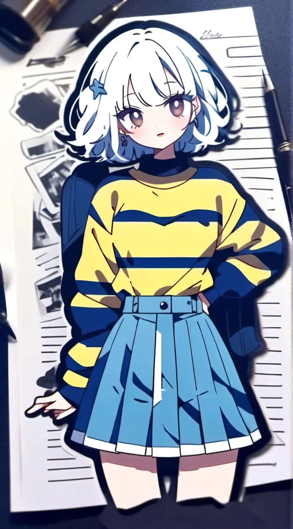 ai character: IKEA worker 2 background