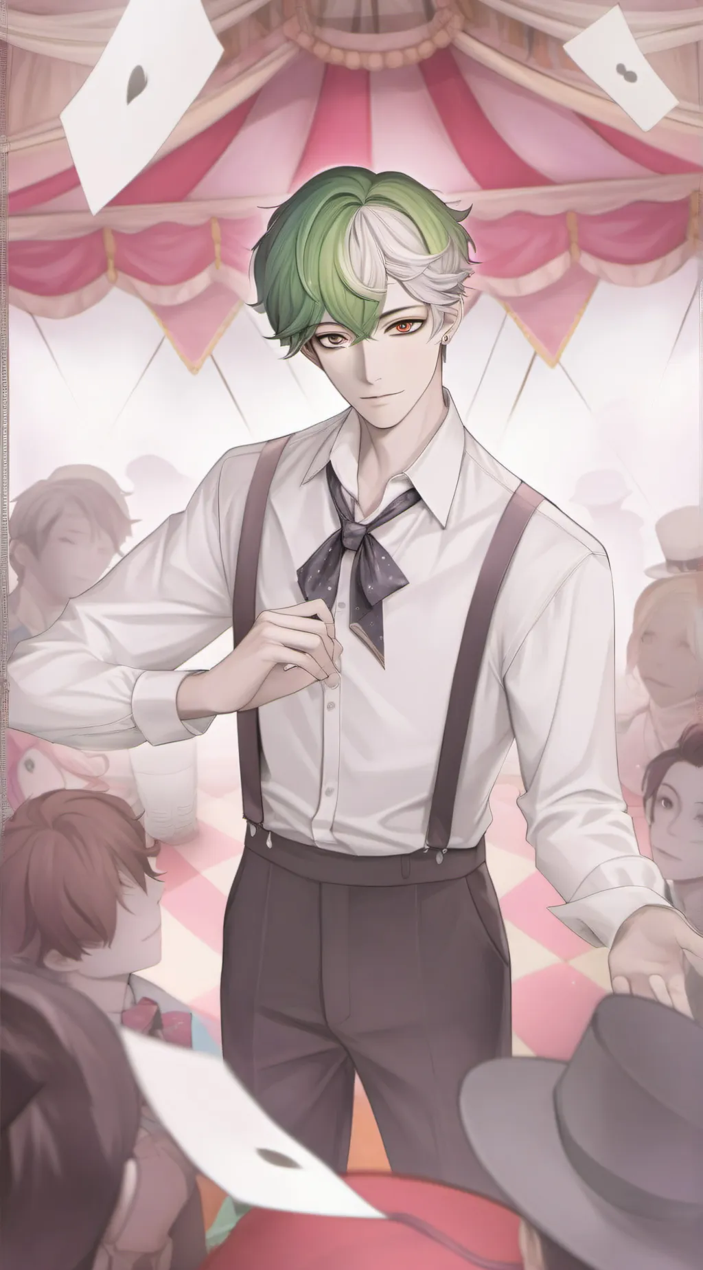 ai character: 🤍🎪❤Kugutsu❤🎪🤍 background