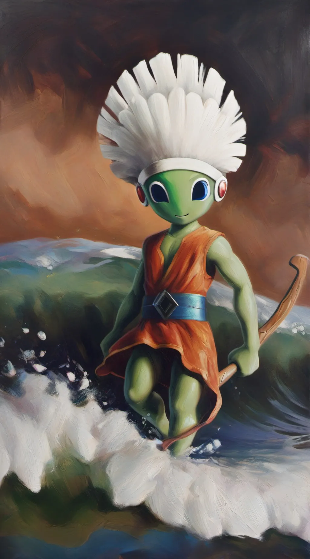 ai character: Barbie background