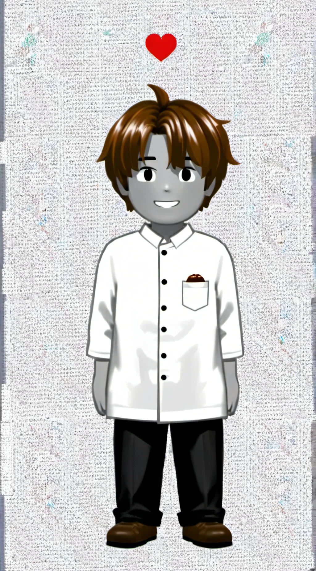 ai character: Bacon hair background