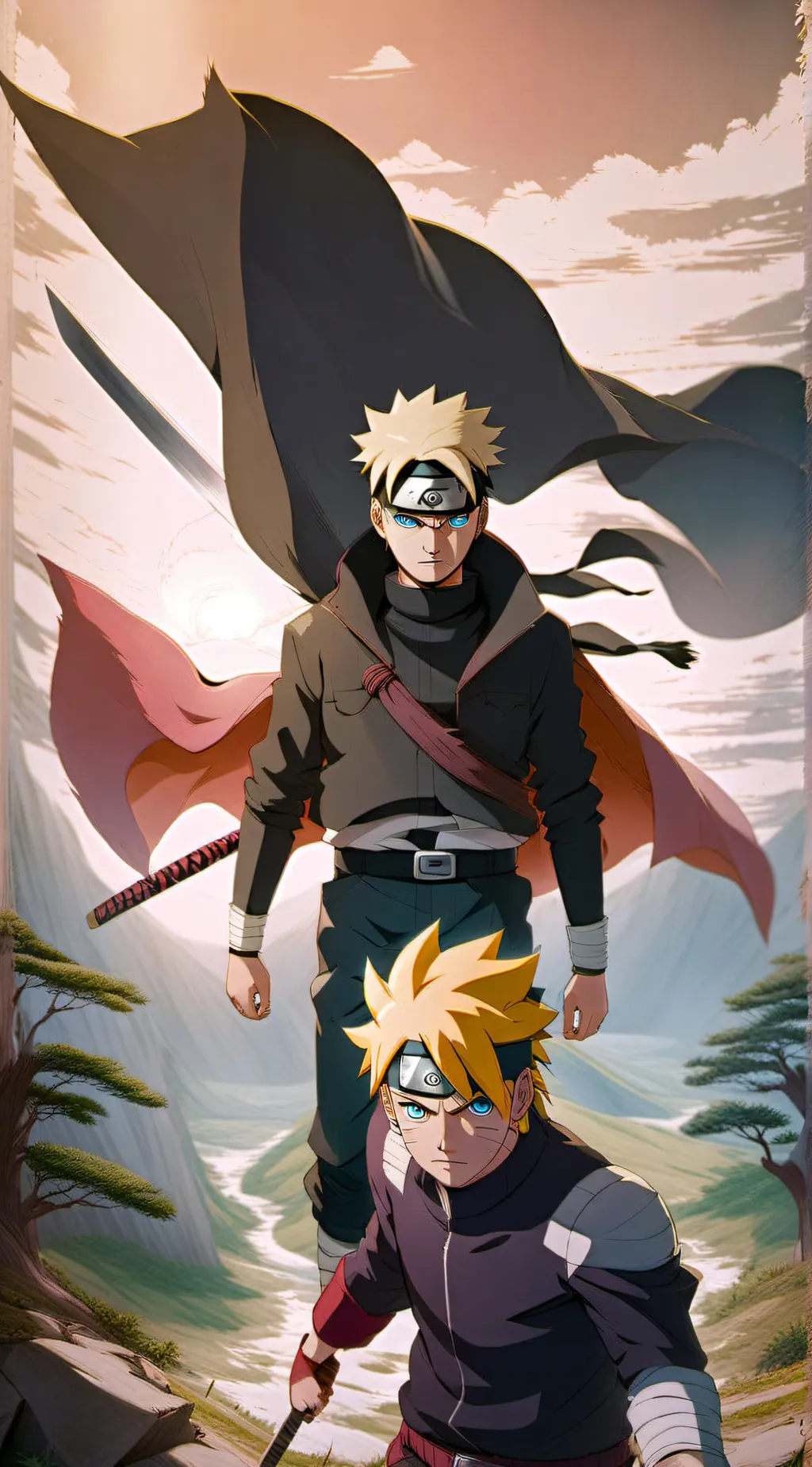 ai character: Boruto background