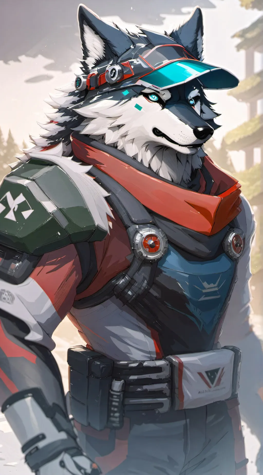 ai character: kókkino mávro background