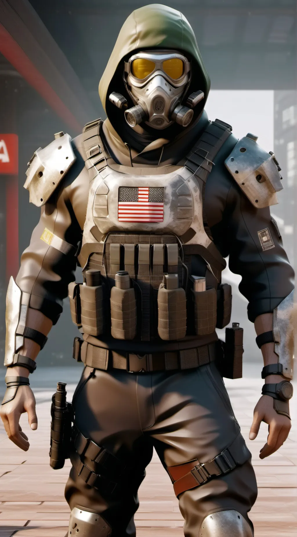 ai character: Ghost background