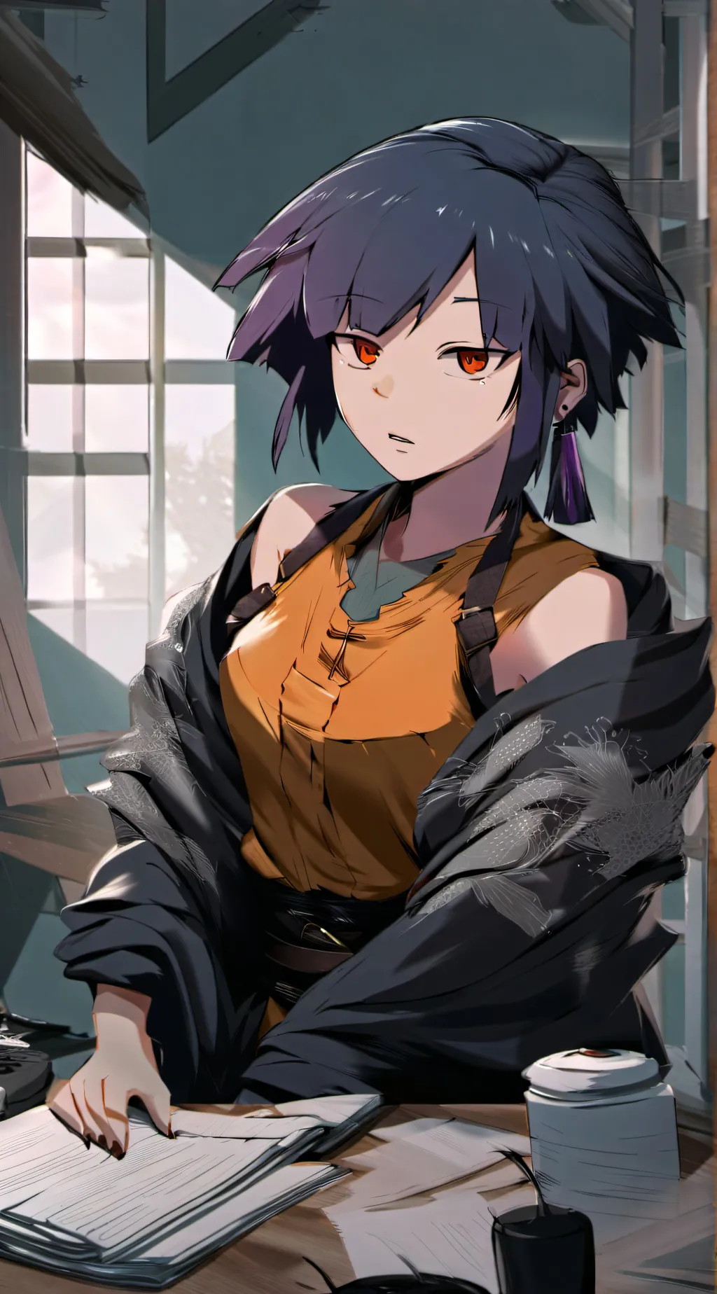 ai character: Kyoka Jiro background