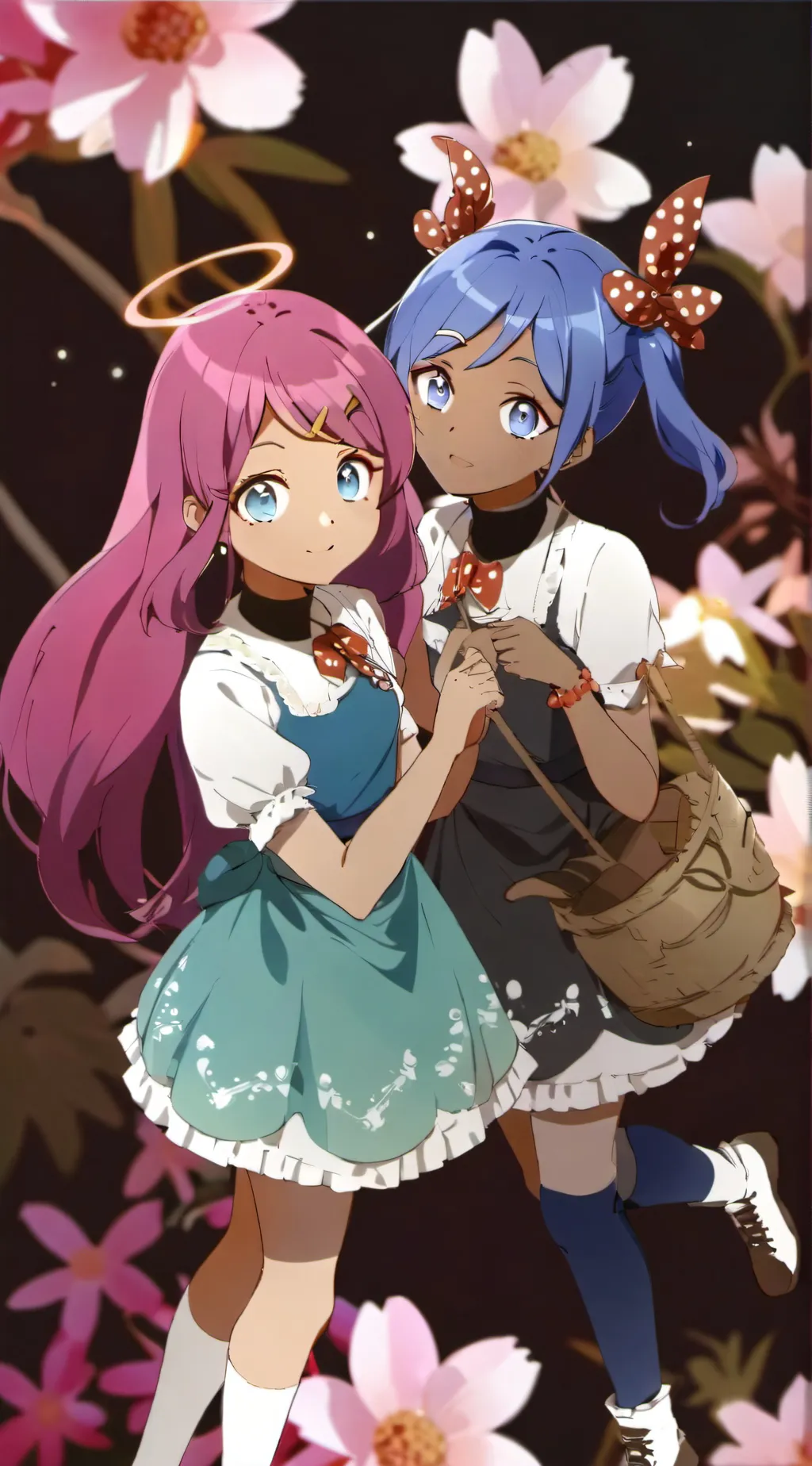 ai character: Ashley and lilya background