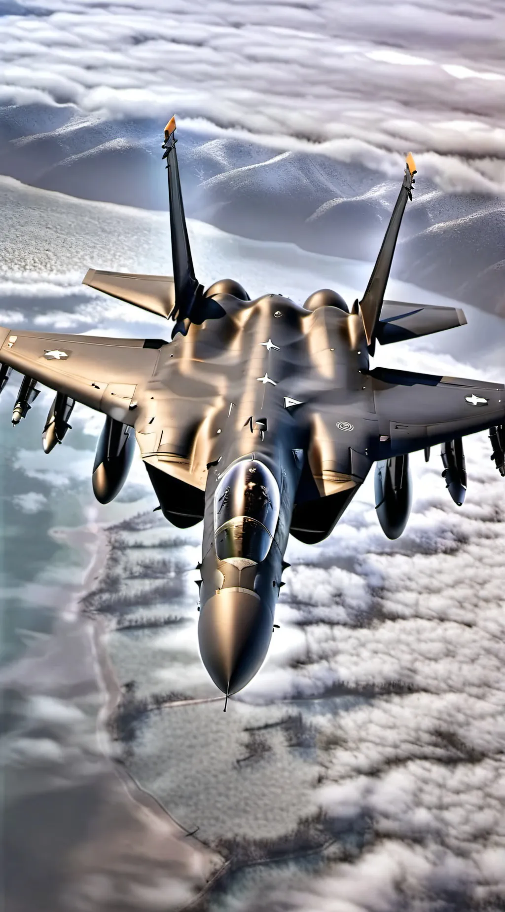 ai character: F-15E Strike Eagle background
