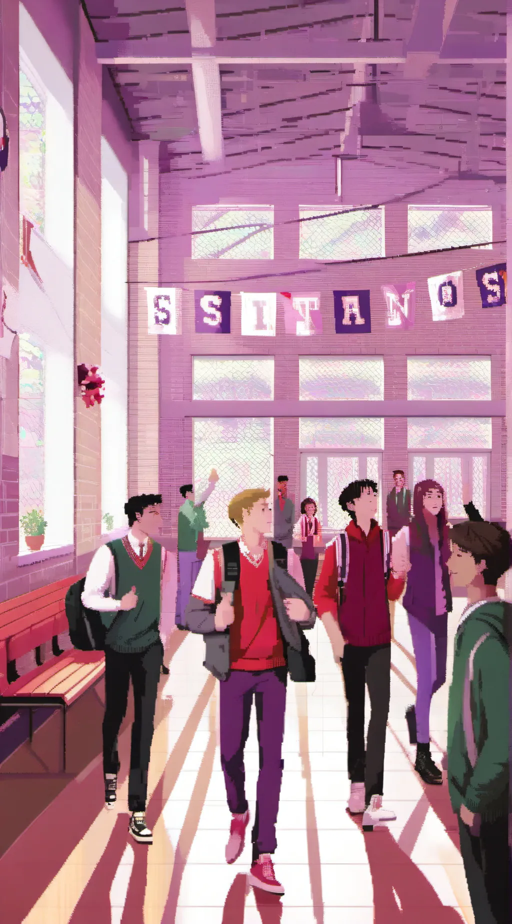 ai character: School. background