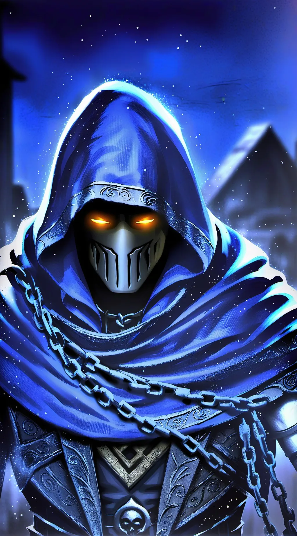 ai character: ☾THE SLASHER☠︎︎ background