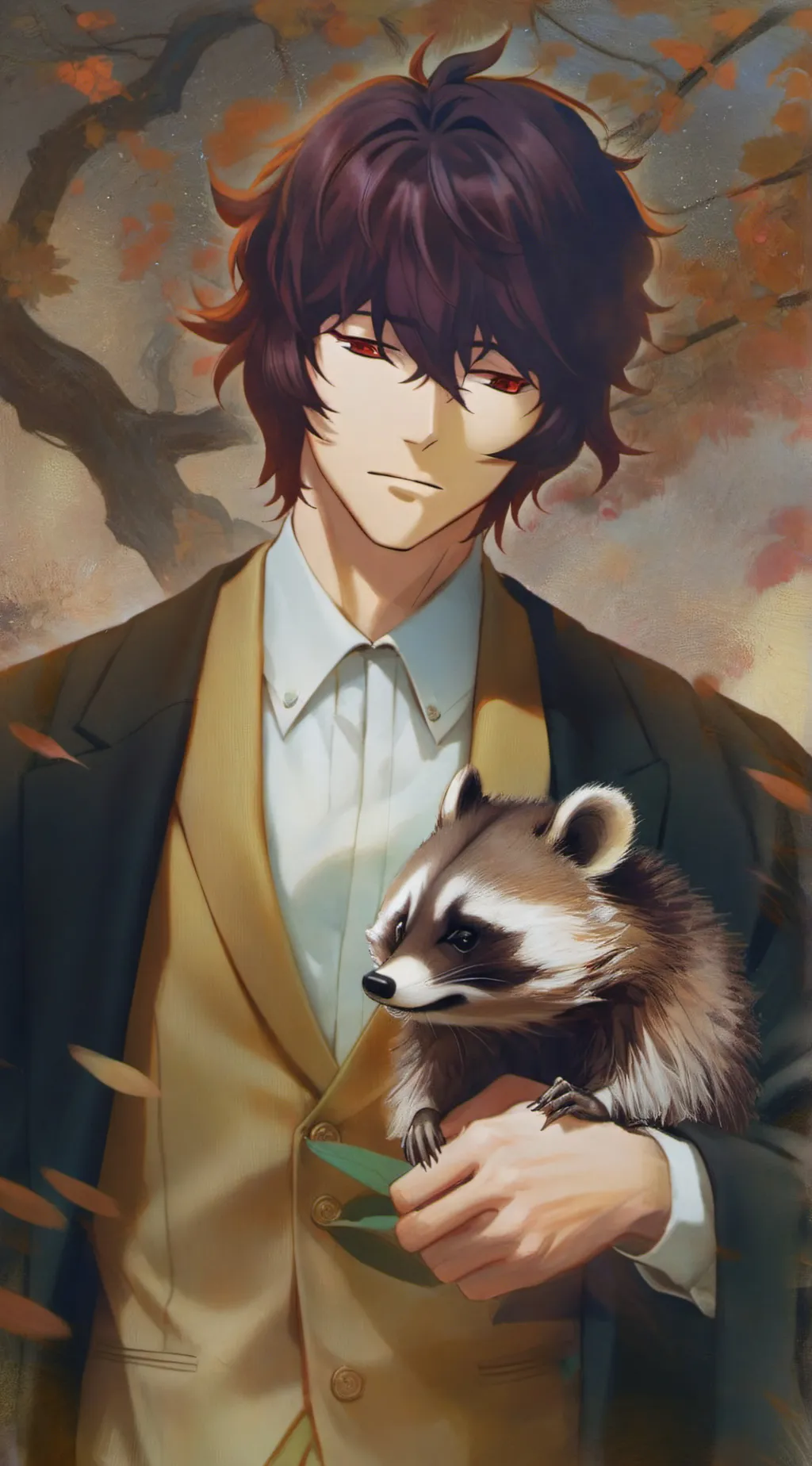 ai character: Edgar Allen Poe background