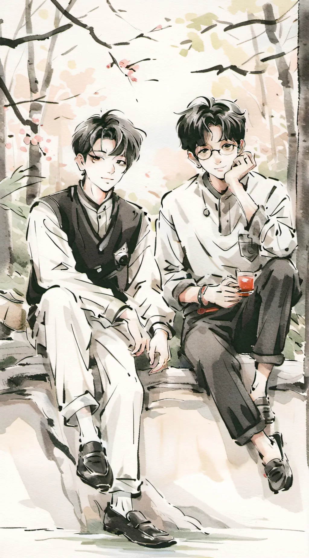 ai character: mikey~~~ background