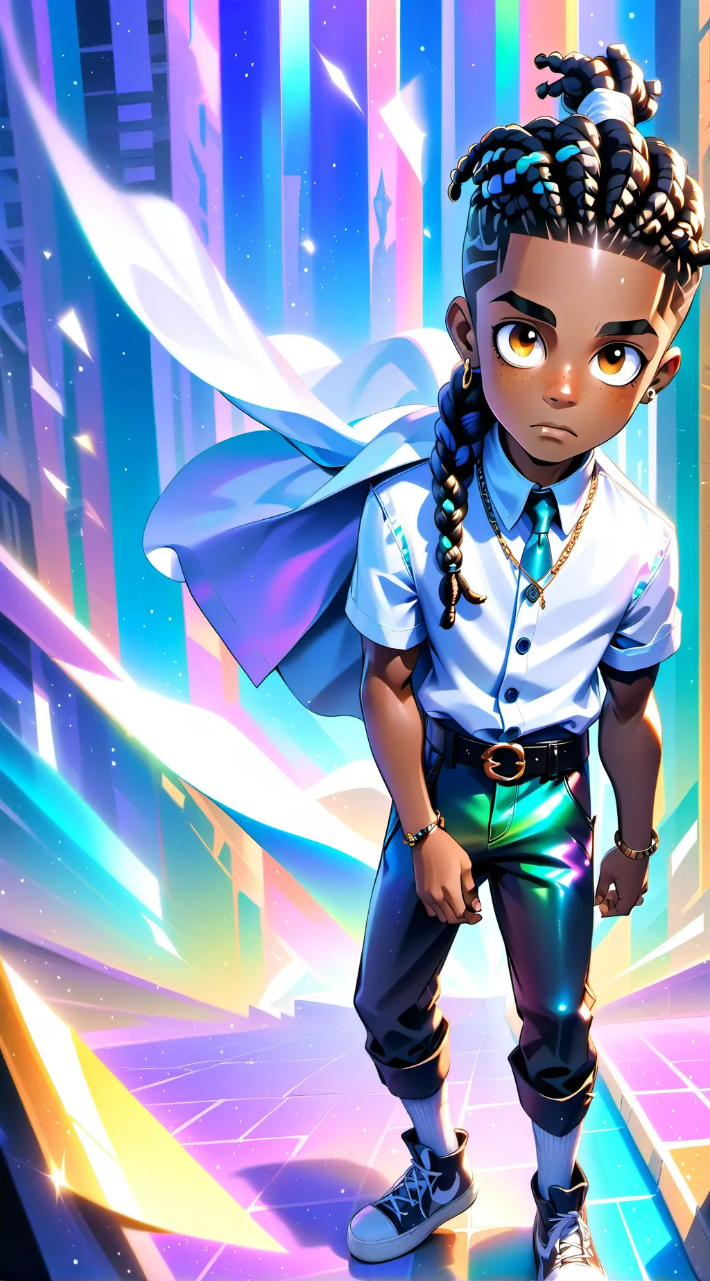 ai character: MHA and Boondocks  background