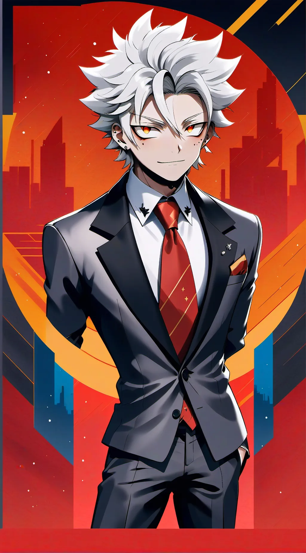 ai character: White background