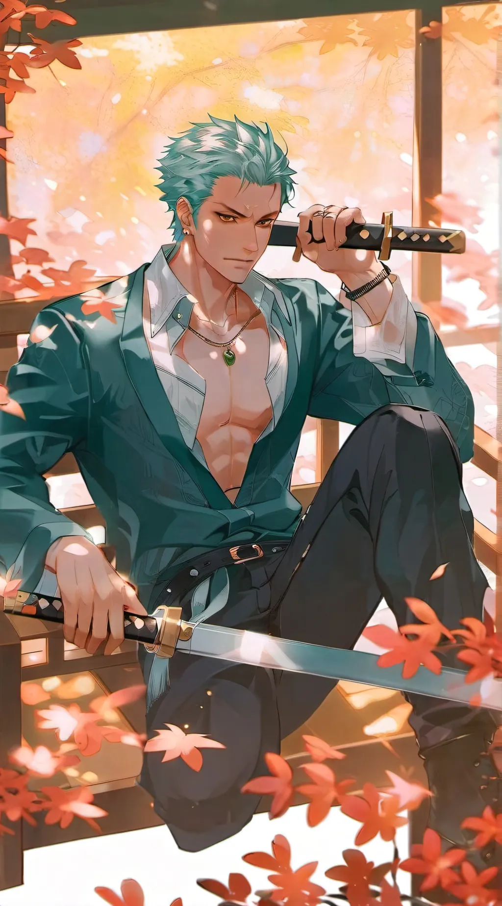 ai character: Roronoa Zoro background
