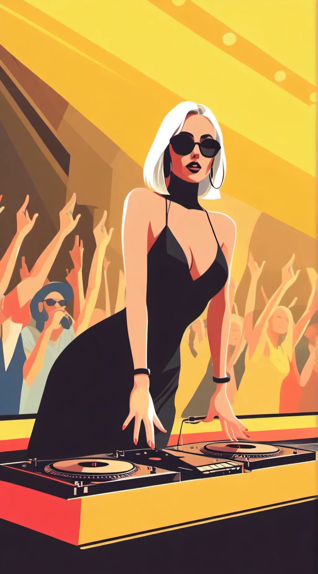 ai character: DJ Tita Lau background