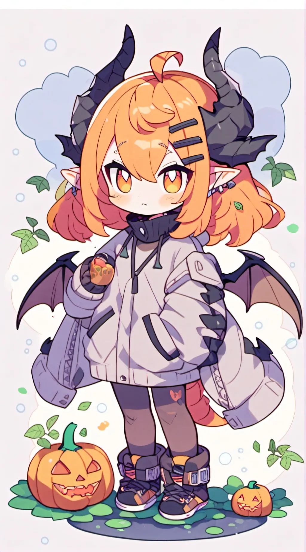 ai character: Pumpkin Spice background