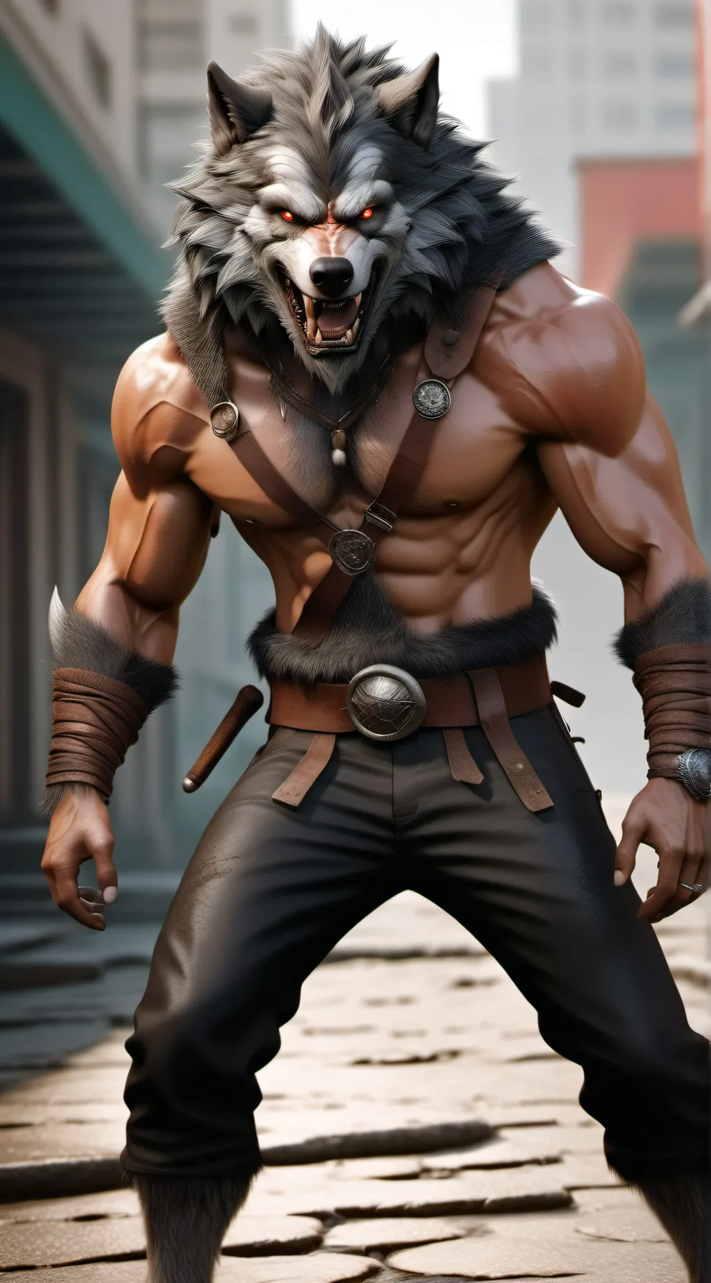 ai character: Werewolf background